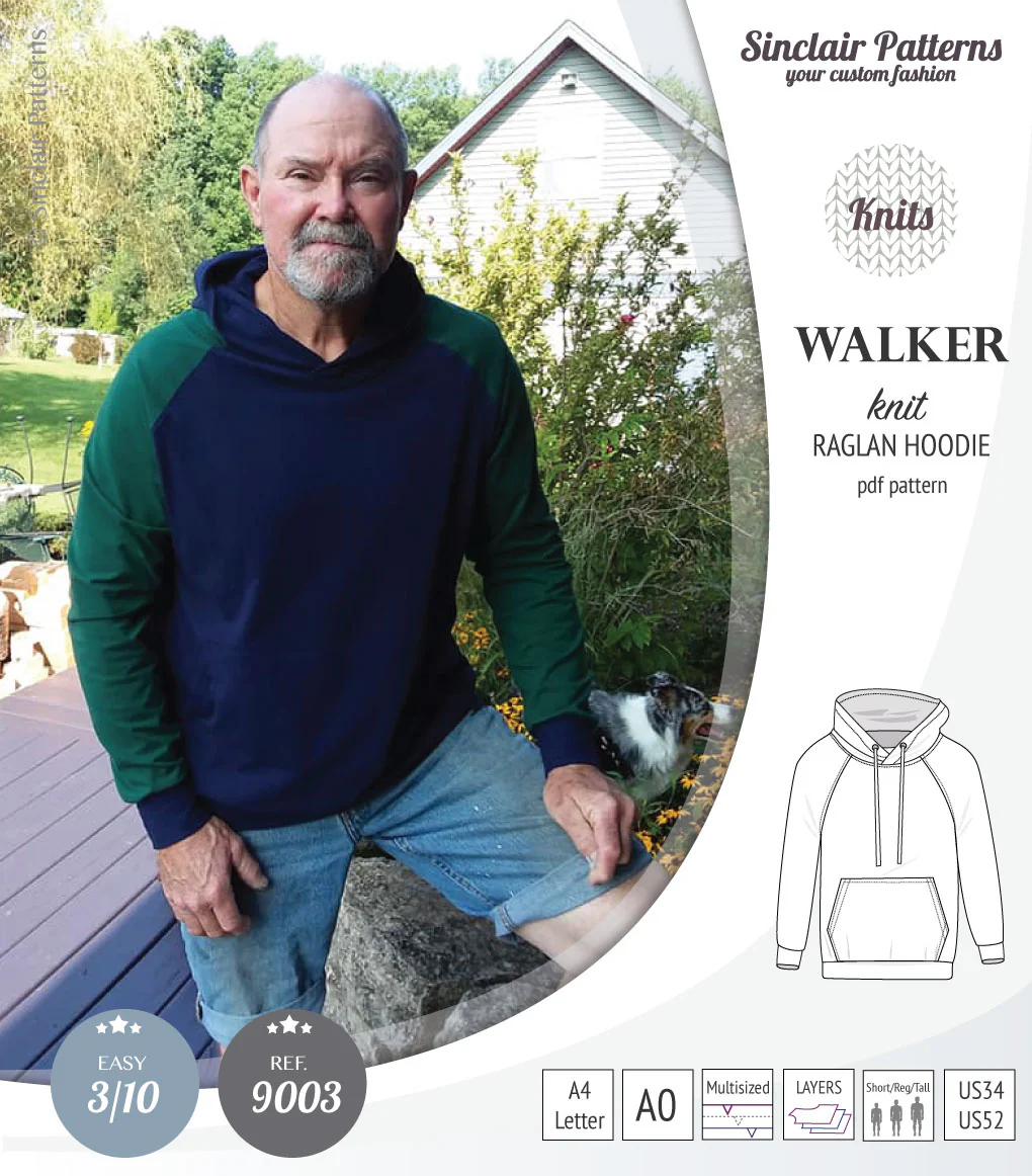 Walker classic raglan hoodie for men (PDF) - Image 19
