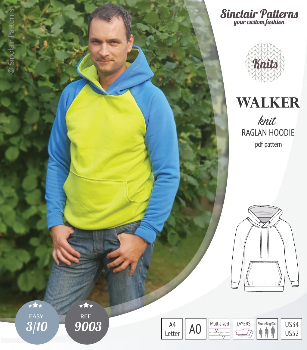 Walker classic raglan hoodie for men (PDF) - Image 20