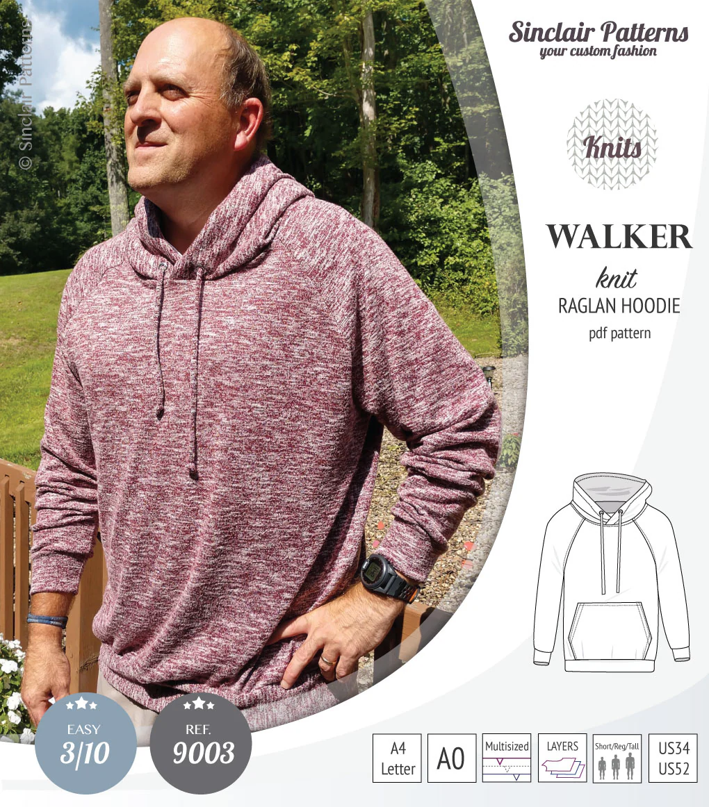 Walker classic raglan hoodie for men (PDF) - Image 23
