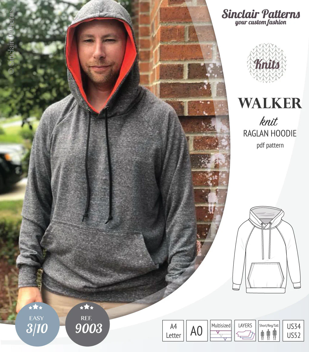 Walker classic raglan hoodie for men (PDF) - Image 6